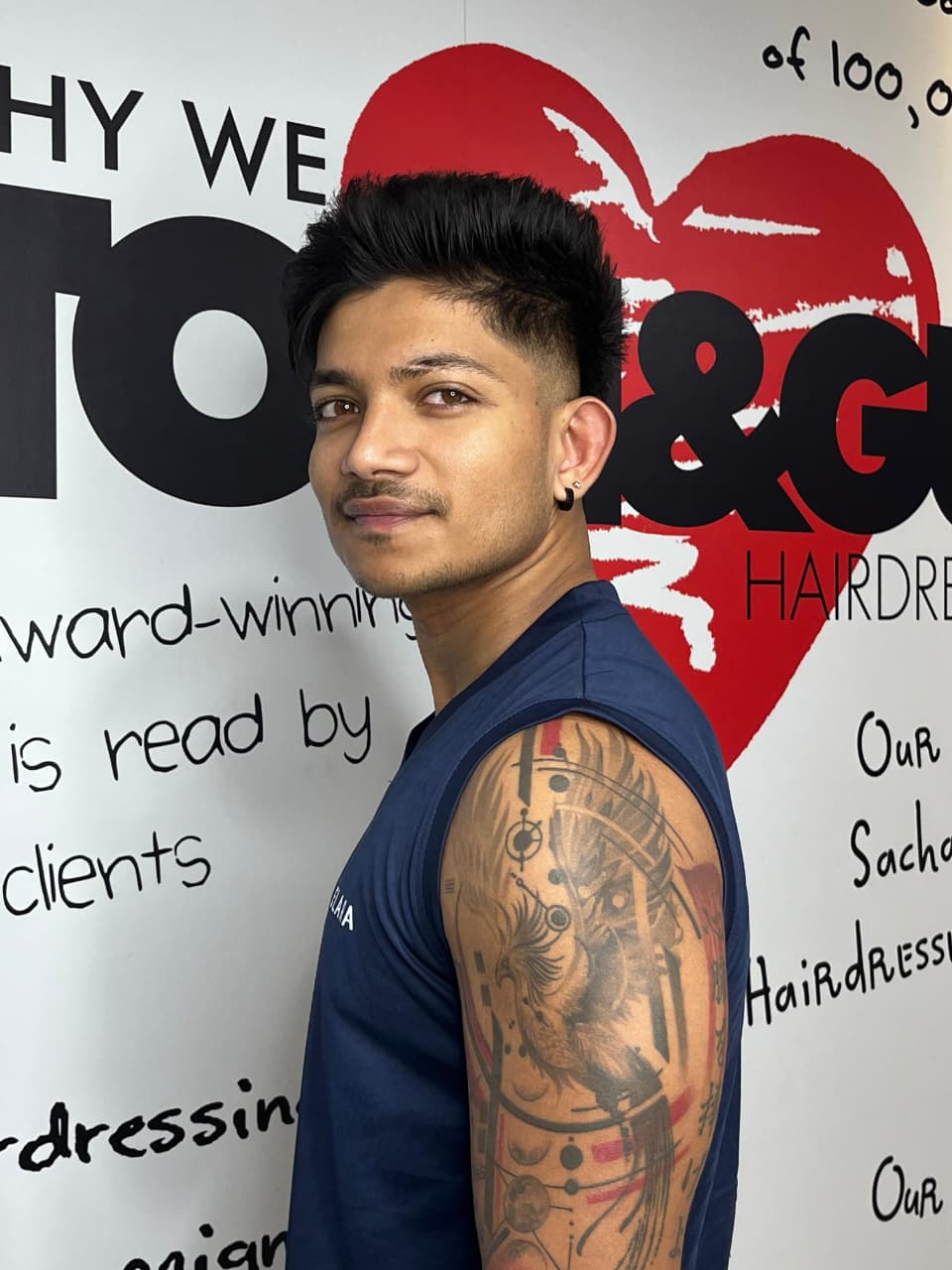 Low Fade Mullet by Senior Stylist